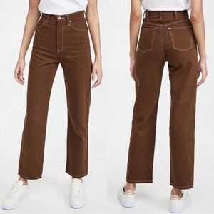 Reformation Brown Cowboy Jeans